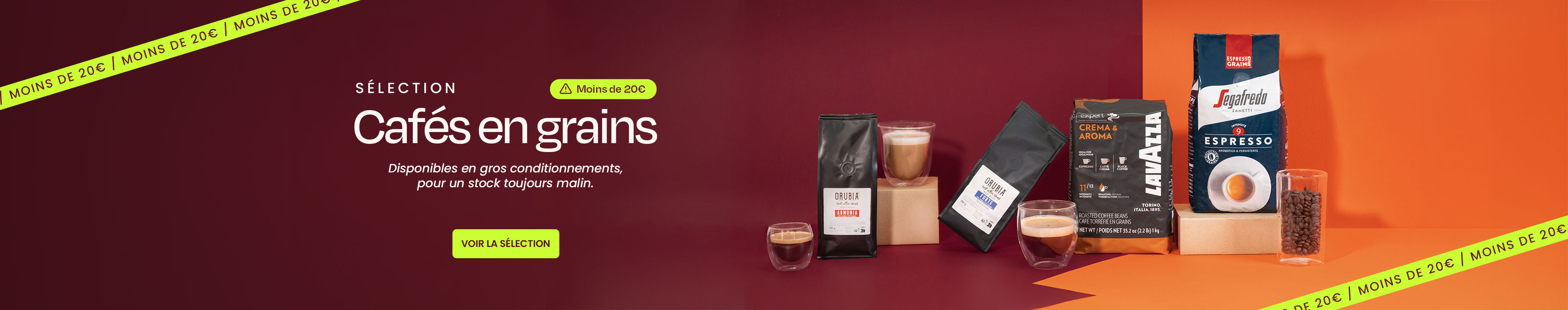 Cafés en grains moins de 20€